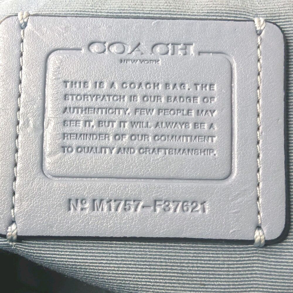 Coach Mini Billie Backpack all-leather Pale Blue F37621 - Picture 14 of 14